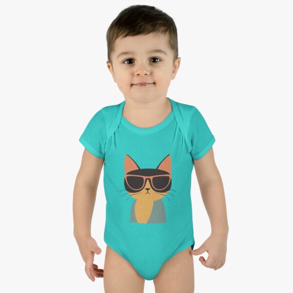 Cool Cat Infant Baby Rib Bodysuit - Image 3