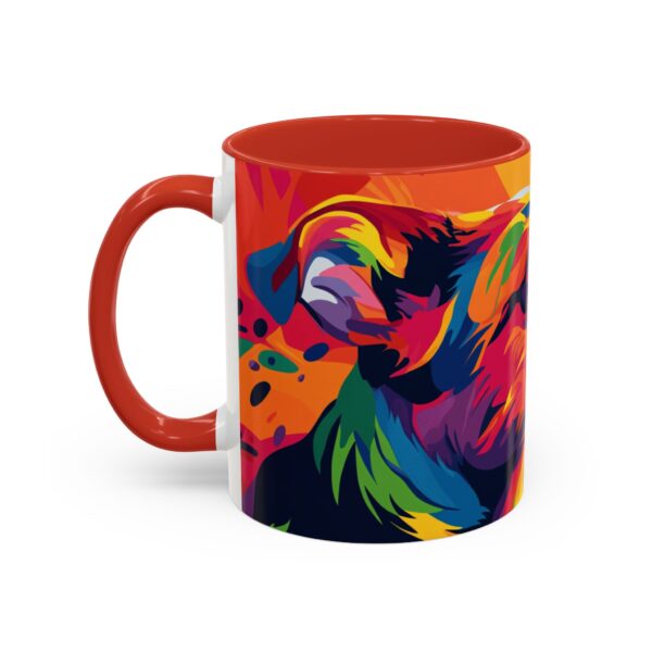 Rainbow Abstract Dog Accent Coffee Mug (11, 15oz) - Image 15