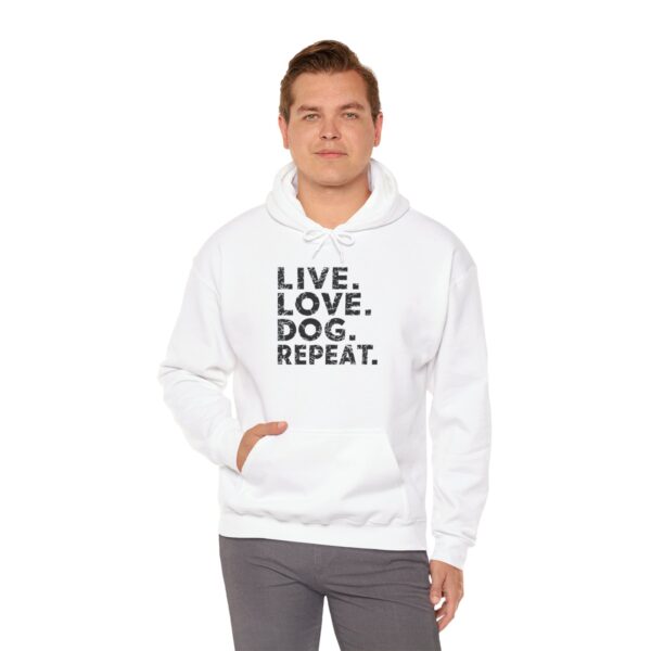 Live. Love. Dog. Repeat. Unisex Heavy Blend™ Hooded Sweatshirt - Image 18