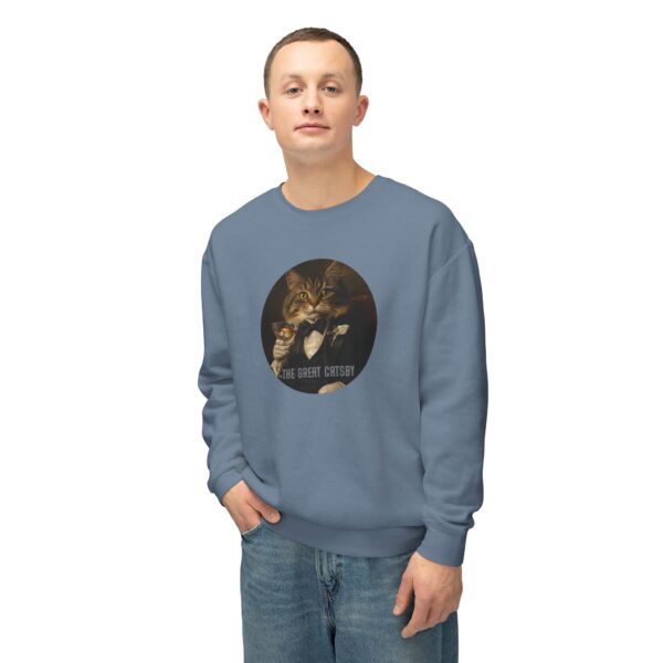 The Great Catsby Unisex Lightweight Crewneck Sweatshirt - Image 5