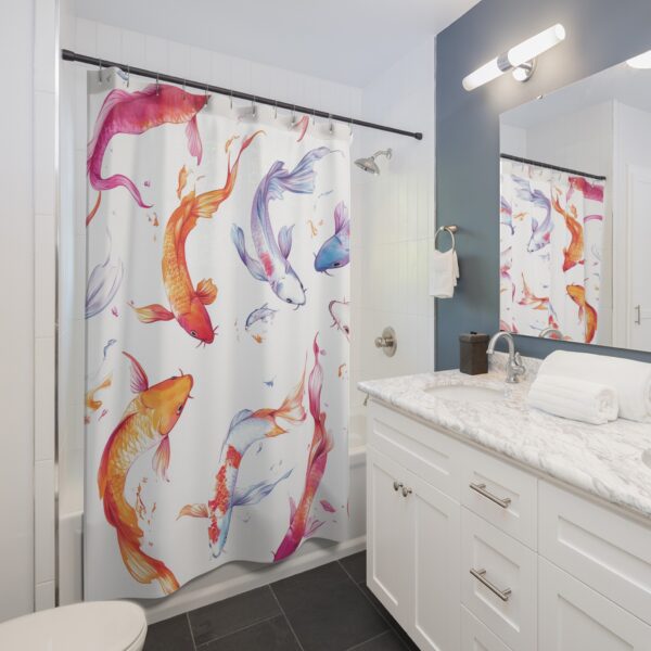 Dancing Koi Shower Curtain Series Two Shower Curtains - Image 3