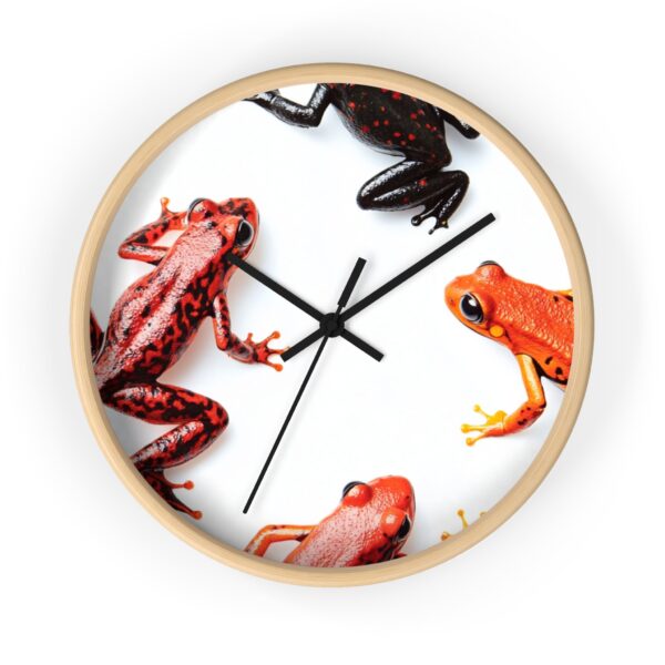 Amazonian Tree Frogs Wall Clock