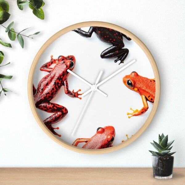 Amazonian Tree Frogs Wall Clock - Image 6