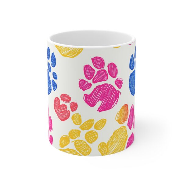 Colorful Dog Paws Mug 11oz