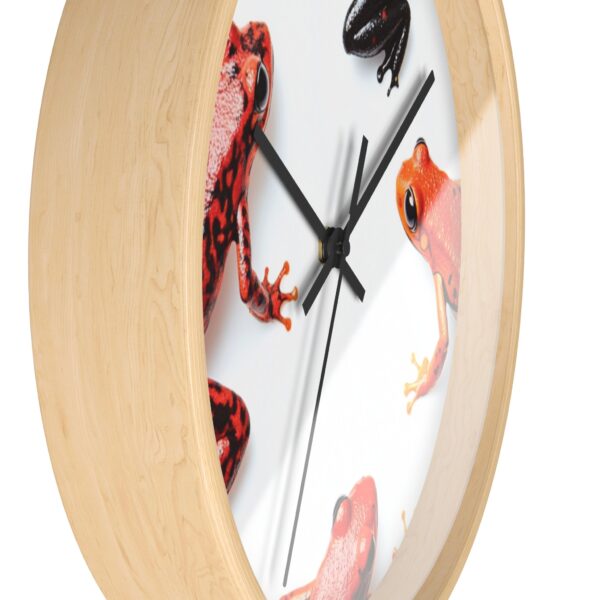 Amazonian Tree Frogs Wall Clock - Image 2