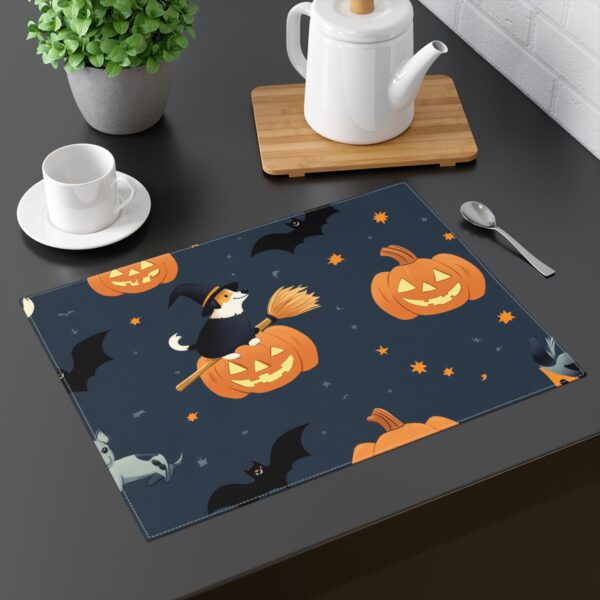 Puppy Witchy Halloween Placemat, 1pc - Image 2