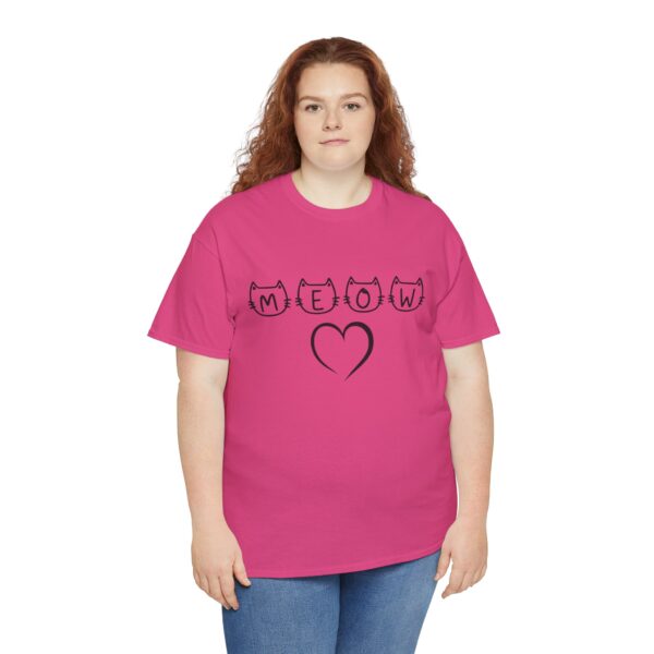 Meow Unisex Heavy Cotton Tee - Image 25