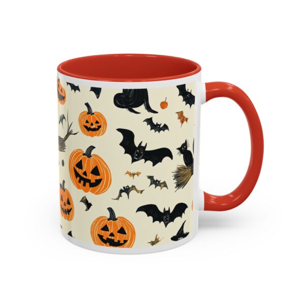 Flying Cats & Kitties Halloween Series Two Accent Coffee Mug (11, 15oz) - Image 14