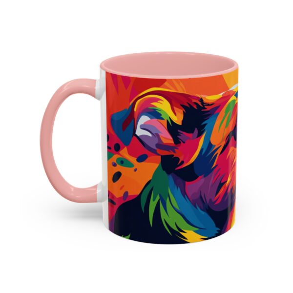 Rainbow Abstract Dog Accent Coffee Mug (11, 15oz) - Image 11