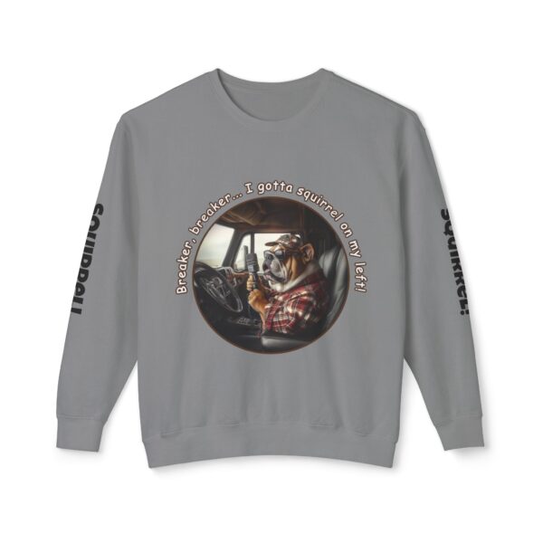 Bulldog Trucker Unisex Lightweight Crewneck Sweatshirt - Image 5