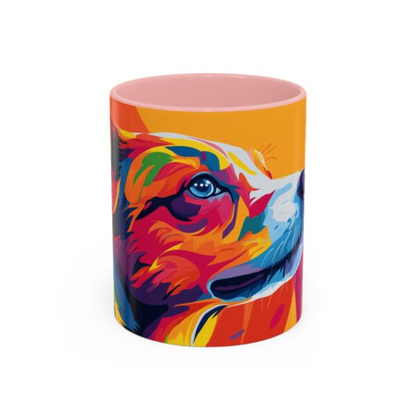 Rainbow Abstract Dog Accent Coffee Mug (11, 15oz) - Image 9