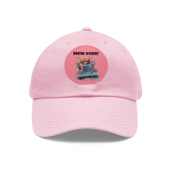 Mew Over! Cat Trucker Series Two Dad Hat with Leather Patch (Round) - Image 17