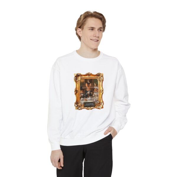 The High Hoppers Tea & Crumpets Society Unisex Garment-Dyed Sweatshirt - Image 2