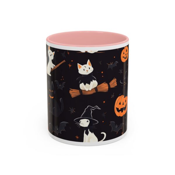 Flying Cats & Kitties Halloween Series One Accent Coffee Mug (11, 15oz) - Image 9