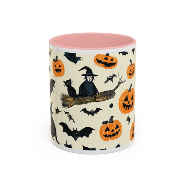 Flying Cats & Kitties Halloween Series Two Accent Coffee Mug (11, 15oz) - Image 9