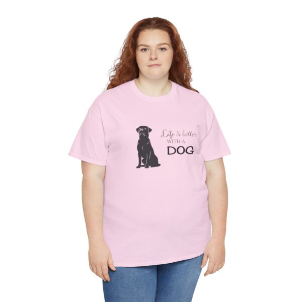 Life is Better with a Rottweiler - Unisex Heavy Cotton Tee - Image 6