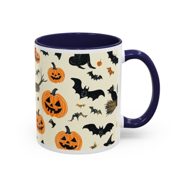 Flying Cats & Kitties Halloween Series Two Accent Coffee Mug (11, 15oz) - Image 6