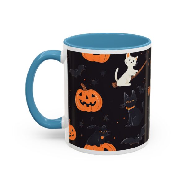 Flying Cats & Kitties Halloween Series One Accent Coffee Mug (11, 15oz) - Image 19