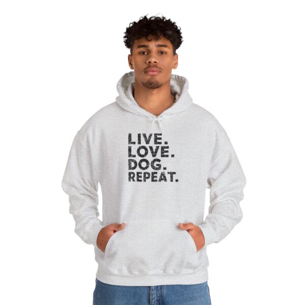 Live. Love. Dog. Repeat. Unisex Heavy Blend™ Hooded Sweatshirt - Image 15