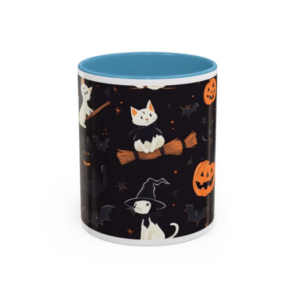 Flying Cats & Kitties Halloween Series One Accent Coffee Mug (11, 15oz) - Image 17