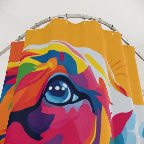 Colorful Dog Shower Curtains - Image 2