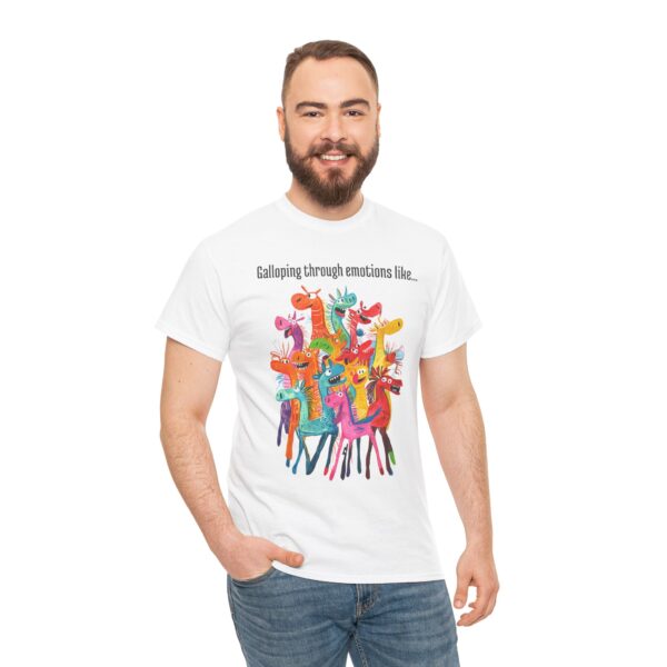 Galloping Through Emotions Like... Unisex Heavy Cotton Tee - Image 15