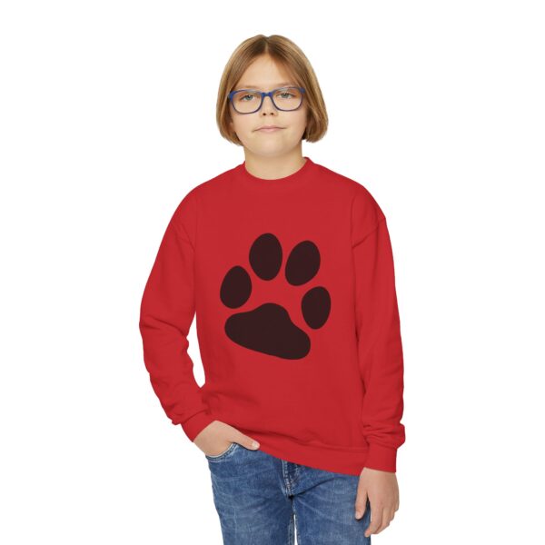 Dog Paw Youth Crewneck Sweatshirt - Image 5