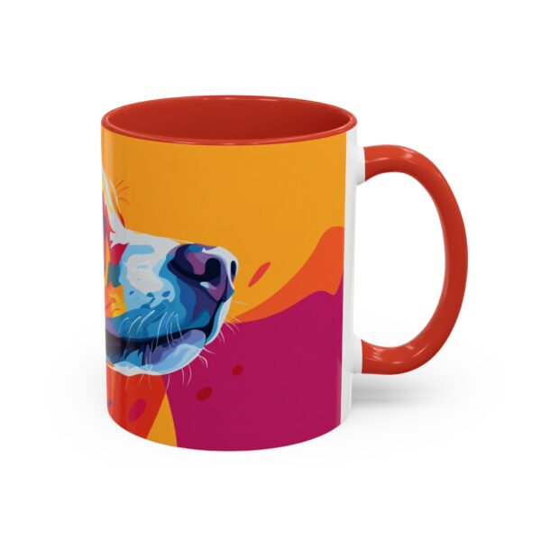 Rainbow Abstract Dog Accent Coffee Mug (11, 15oz) - Image 14