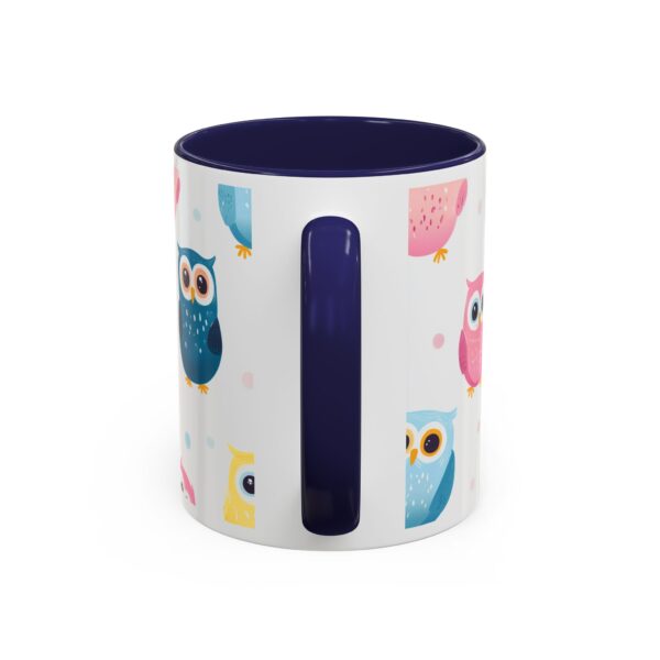 Happy Baby Owls Accent Coffee Mug (11, 15oz) - Image 8