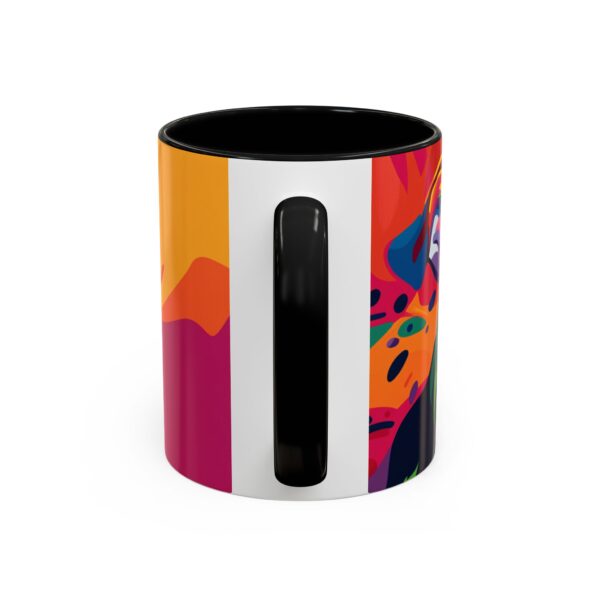 Rainbow Abstract Dog Accent Coffee Mug (11, 15oz) - Image 4