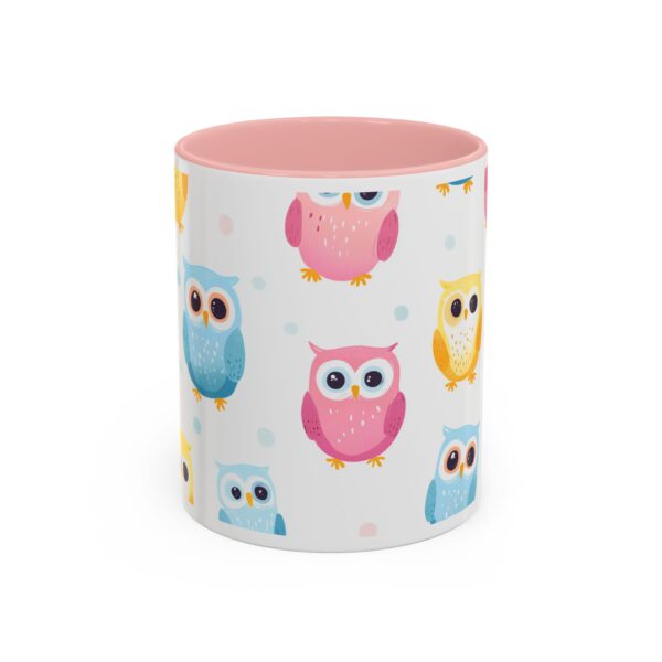 Happy Baby Owls Accent Coffee Mug (11, 15oz) - Image 9