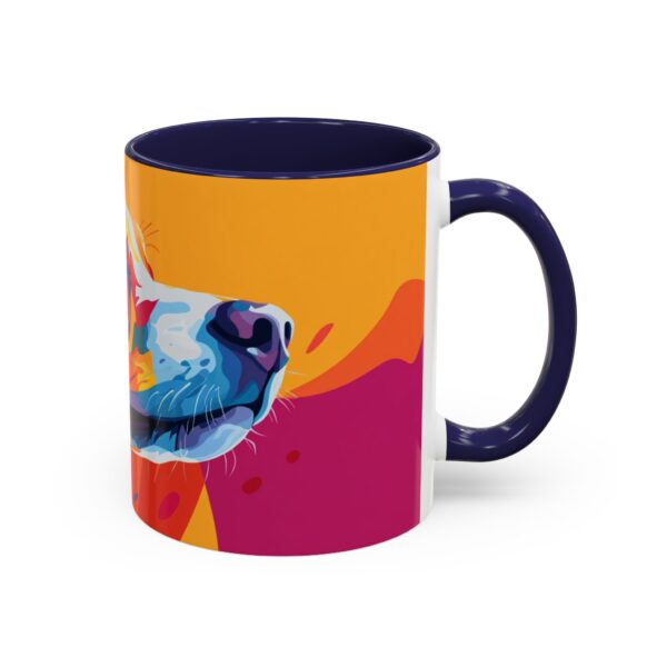 Rainbow Abstract Dog Accent Coffee Mug (11, 15oz) - Image 6