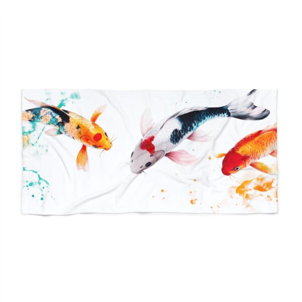 Dancing Koi Beach Towel - Image 3