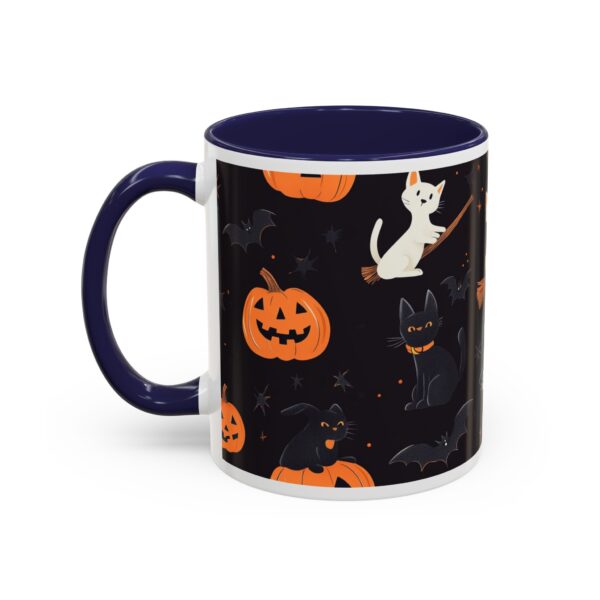 Flying Cats & Kitties Halloween Series One Accent Coffee Mug (11, 15oz) - Image 7