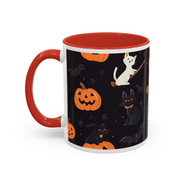 Flying Cats & Kitties Halloween Series One Accent Coffee Mug (11, 15oz) - Image 15