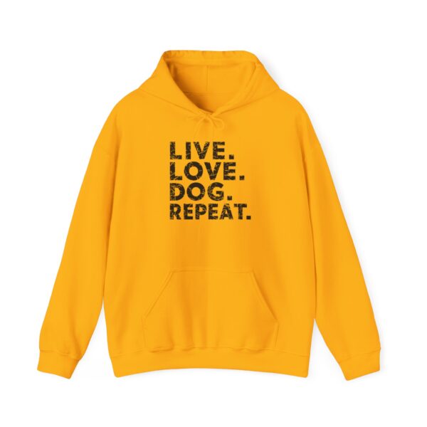 Live. Love. Dog. Repeat. Unisex Heavy Blend™ Hooded Sweatshirt - Image 10