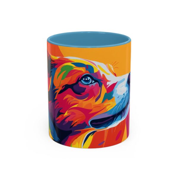 Rainbow Abstract Dog Accent Coffee Mug (11, 15oz) - Image 17