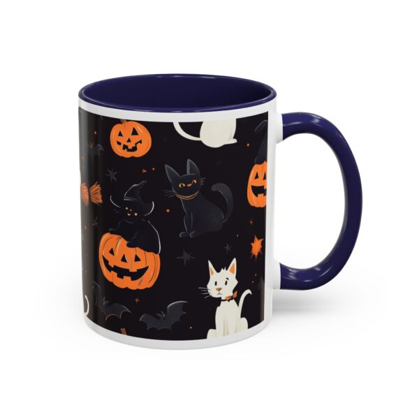 Flying Cats & Kitties Halloween Series One Accent Coffee Mug (11, 15oz) - Image 6