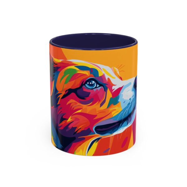 Rainbow Abstract Dog Accent Coffee Mug (11, 15oz) - Image 5