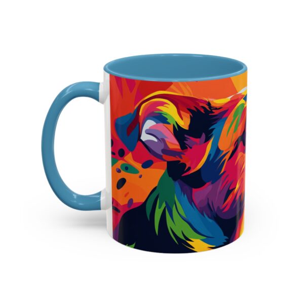 Rainbow Abstract Dog Accent Coffee Mug (11, 15oz) - Image 19