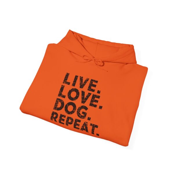 Live. Love. Dog. Repeat. Unisex Heavy Blend™ Hooded Sweatshirt - Image 5