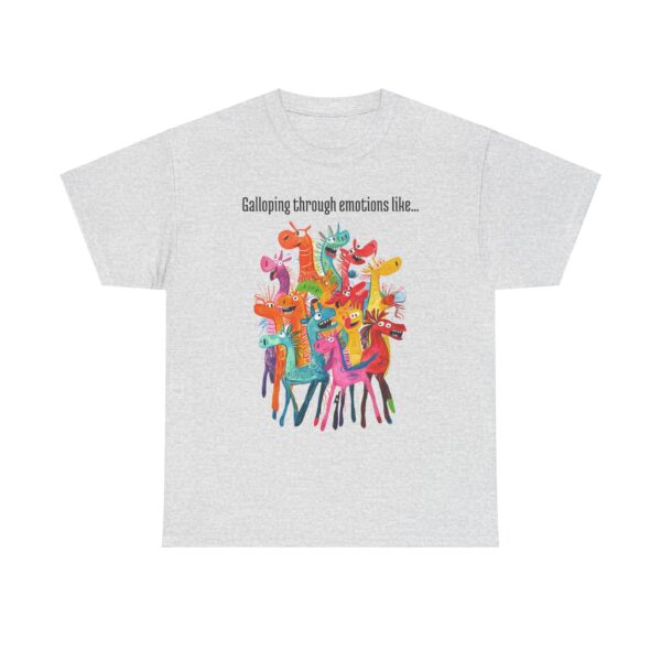 Galloping Through Emotions Like... Unisex Heavy Cotton Tee - Image 4