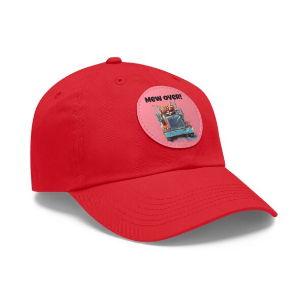 Mew Over! Cat Trucker Series Two Dad Hat with Leather Patch (Round) - Image 14