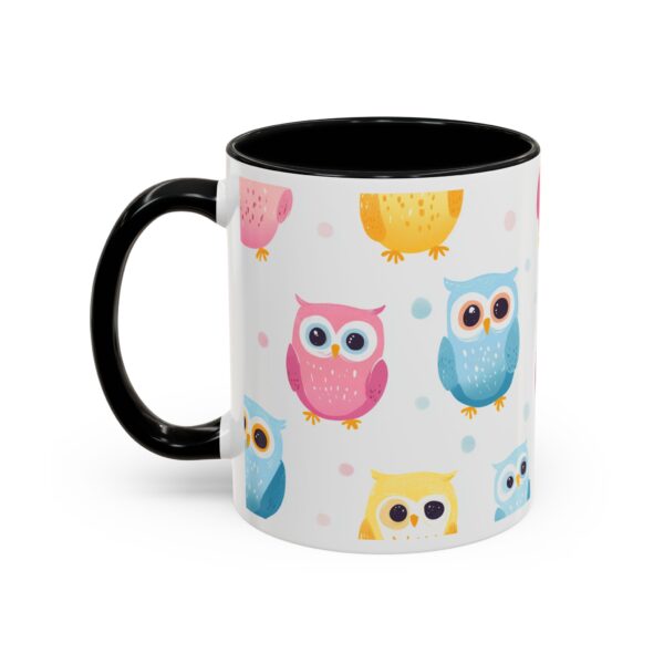 Happy Baby Owls Accent Coffee Mug (11, 15oz) - Image 3