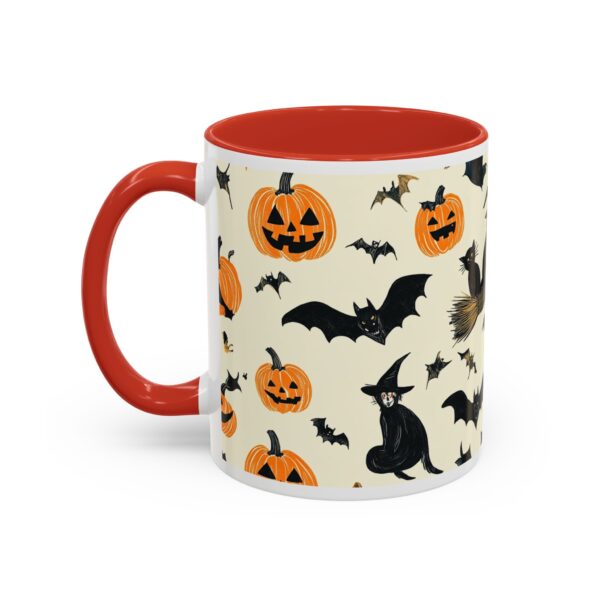 Flying Cats & Kitties Halloween Series Two Accent Coffee Mug (11, 15oz) - Image 15