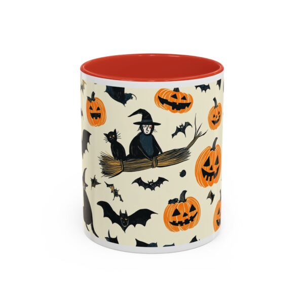 Flying Cats & Kitties Halloween Series Two Accent Coffee Mug (11, 15oz) - Image 13