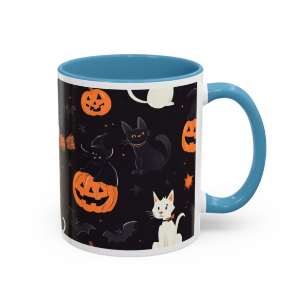 Flying Cats & Kitties Halloween Series One Accent Coffee Mug (11, 15oz) - Image 18