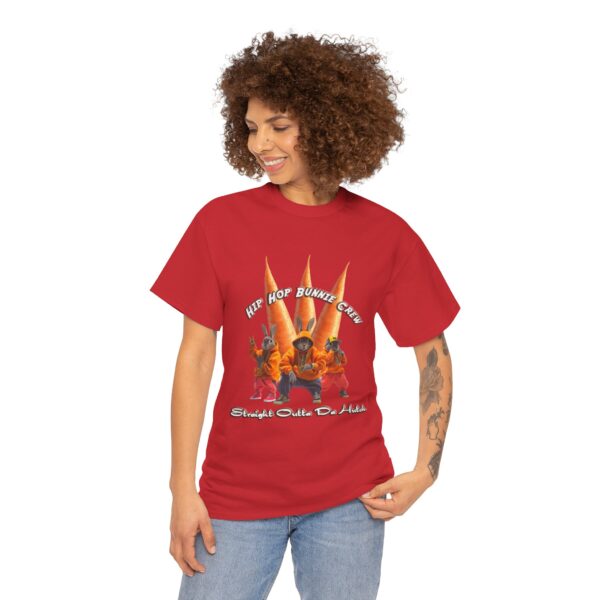 Hip Hop Bunnie Crew Unisex Heavy Cotton Tee - Image 5