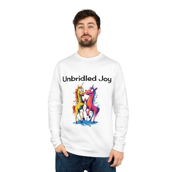 Unbridled Joy Unisex Shifts Dry Organic Long Sleeve Tee - Image 3