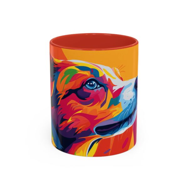 Rainbow Abstract Dog Accent Coffee Mug (11, 15oz) - Image 13